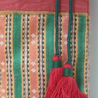 Red and Green Bottle Bag 