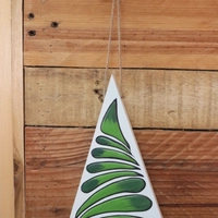 ديكور حائط خشبي - نجمة برسم شجرة عيد الميلاد 