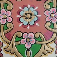 ديكور حائط تقليدي - زهري