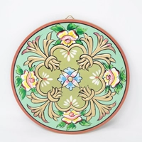 Traditional Ornamental Wall Hanging in Green