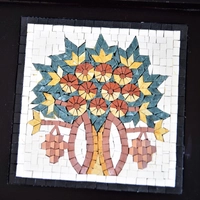 Mosaic Tray with Tree of Life