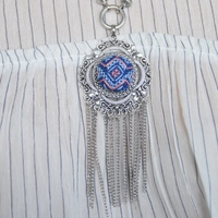 Large Embroidered Necklace