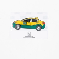 Yellow Taxicab Sticker 