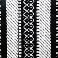 Embroidered Sadu Clutch Bag - Multi Colors - Black & White