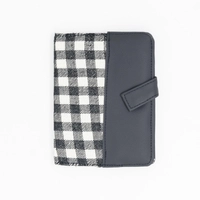 Black Notebook with Black and White Patterns