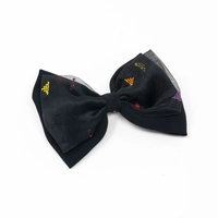Embroidered Bow Hair Clip