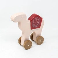 Wooden Camel Toy on Wheels