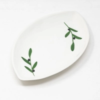 Decorated Ceramic Plate: Large