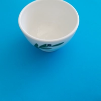White Ceramic Bowl Decorated with an Olive Branch