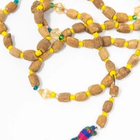 Olive Seeds Rosary (99): Multicoloured Tassel