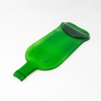 Recycled Glass Concave Serving Dish - Green 