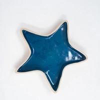 Ceramic Star Shaped Bowl - Dark blue
