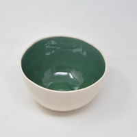 Large Ceramic Bowl - Multiple Colors - Light Green