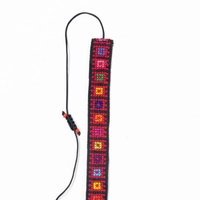 Multicolored Squares Embroidery Bracelet