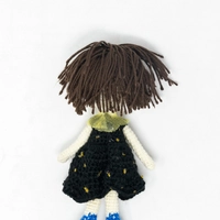 Amigurumi Crochet Brunette Doll