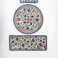 Ceramic Floral Plate Set