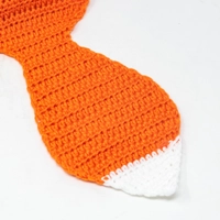 Crochet Orange Fox Scarf