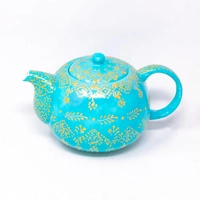 Turquoise Porcelain Teapot