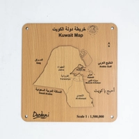 ديكور حائط خشبي - خريطة بلدان عربية - عُمان