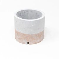 Set of Concrete Plant Pot and Spoon Holder