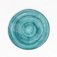 Set of Three Colorful Circular Ceramic Plates - First Set