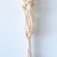 Three Ropes and Single Knotted Macrame Plant Hanger 