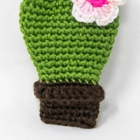 Amigurumi Crochet Cactus Brooch
