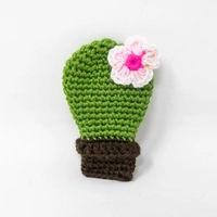 Amigurumi Crochet Cactus Brooch
