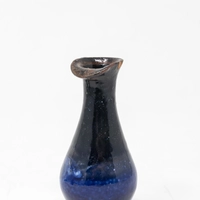 Small Ceramic Glazed Vase - Black