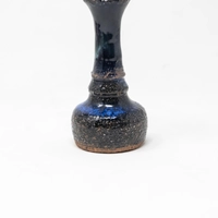 Small Ceramic Glazed Vase - Black