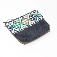 Palestinian Embroidery Makeup Bag - Cypress Tree