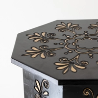 Decorated Wooden Table