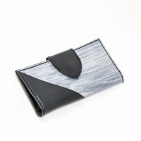 Black and Silver Genuine Leather Wallet