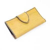 Floral Gold Genuine Leather Wallet