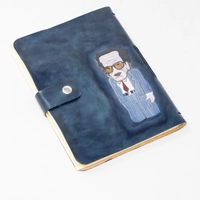Mustafa Mahmoud Blue Leather Notebook