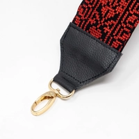 Embroidered Shoulder Strap - Multiple Colors - Beige