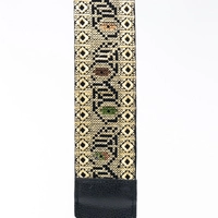 Embroidered Shoulder Strap - Multiple Colors - Beige