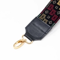 Embroidered Shoulder Strap - Multiple Colors - Beige