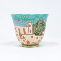 Painted Arabic Coffee Cup