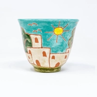 Painted Arabic Coffee Cup