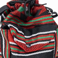 Bedouin Embroidered Backpack with External Pocket - Red