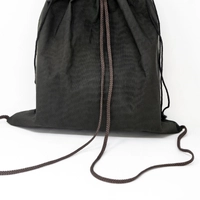 Canvas Drawstring Backpack Decorated with Heritage Embroidery ​ - Beige
