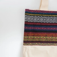 Embroidered Tote Bag - Multiple Patterns - Pattern 4