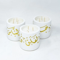 Set of Three Concrete Candles - Whole Set