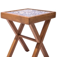 Wooden Ceramic Side Table