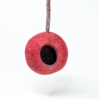 Hanging Bird House - Multiple Colors - Pink