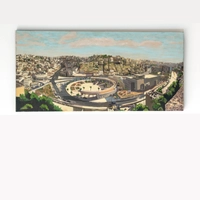 Panoramic Canvas Wall Painting - Amman City