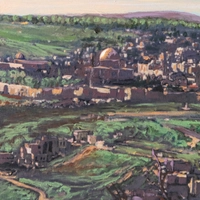 Canvas Wall Painting - View Over East Jerusalem