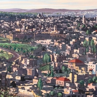 Canvas Wall Painting - View Over East Jerusalem