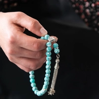 Turquoise Prayer Beads Bracelet